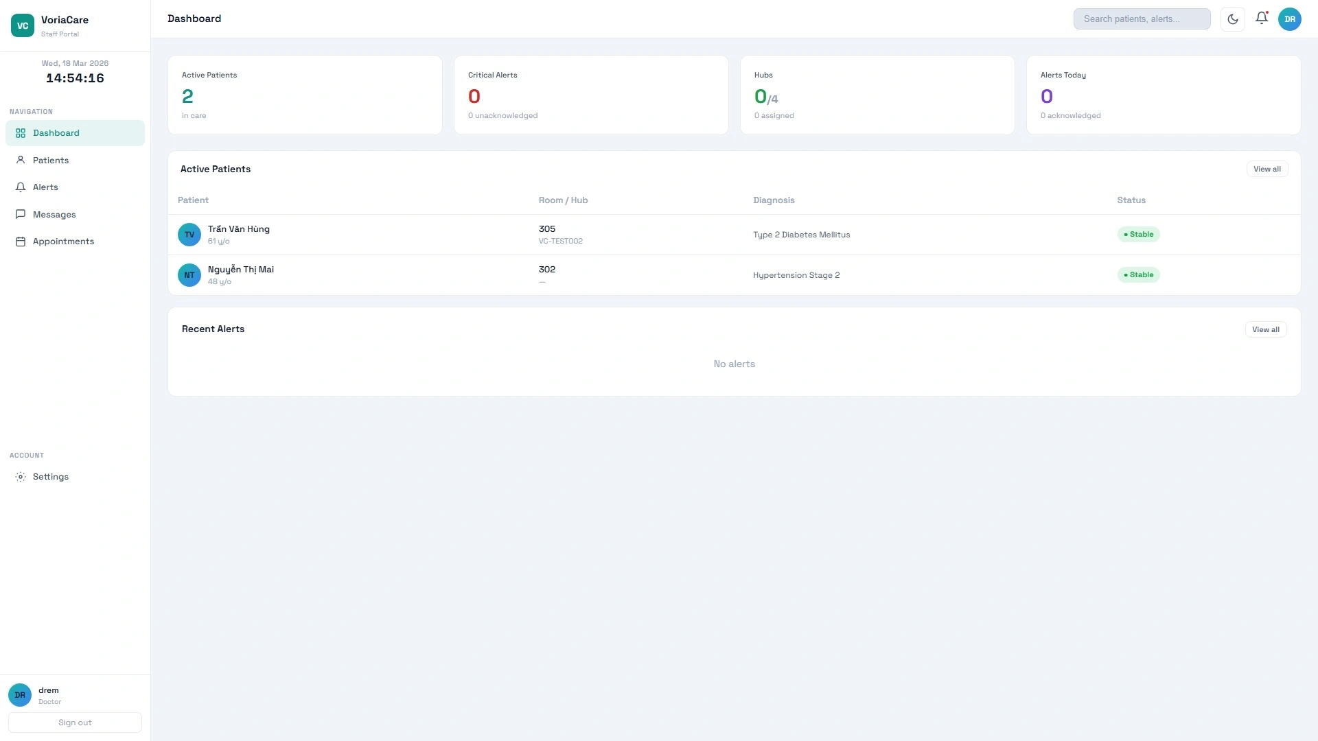 Dashboard Screen 1